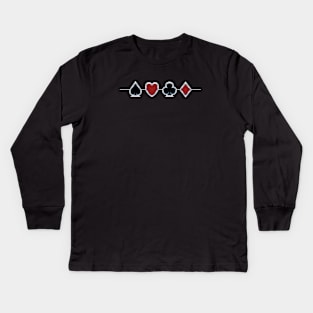 Spades Hearts Clubs Diamonds Kids Long Sleeve T-Shirt